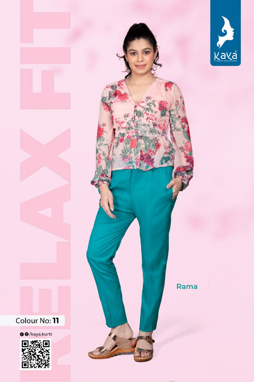 Kaya Relax Latest Cotton Daily Wear Fancy Pant Collection